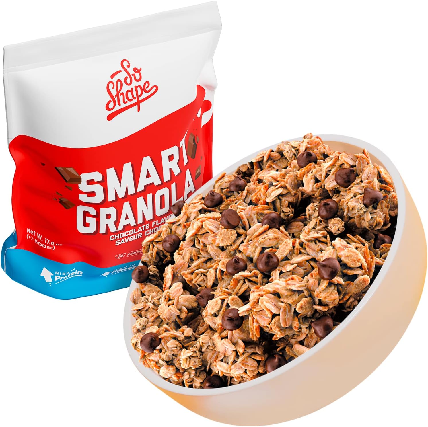 So Shape, Granola au Chocolat, Riche en protéines, Faible en sucre et