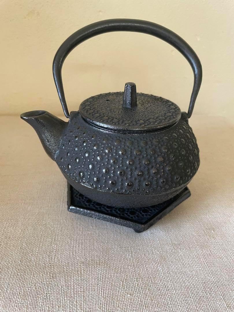 岩鋳 南部鉄器 小型 南部鉄器 岩鋳 鉄瓶 平六アラレ 14型 1.3L