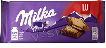 x 2 MILKA CHOCOLATE BARS VARIETY FLAVOURS COLLECTION MILKA LU - 87g
