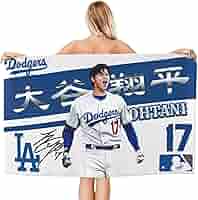 Amazon｜大谷翔平 ドジャース バスタオル ビーチタオル 野球 速