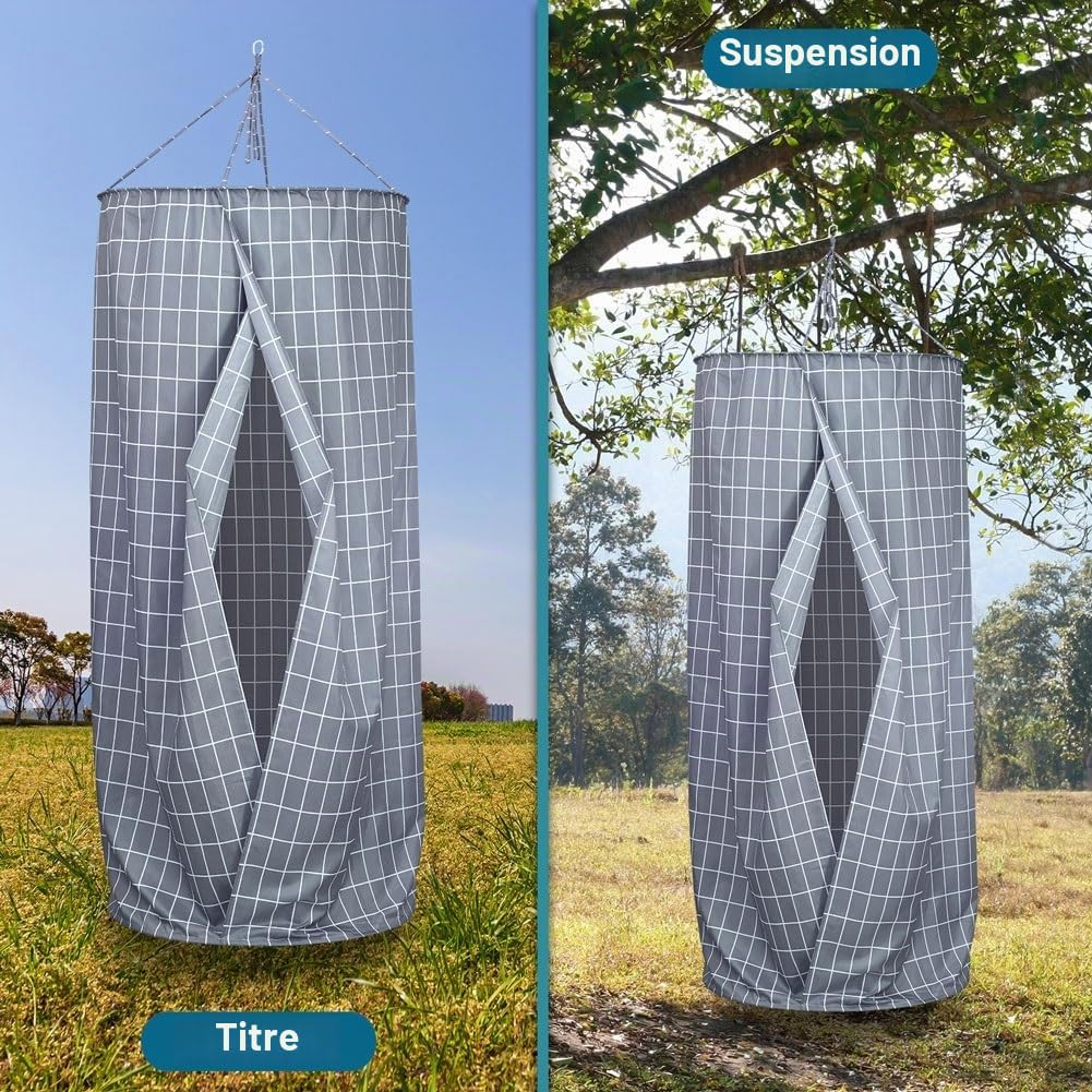 Tente de Douche Camping Pop Up Cabine Essayage Pliable Portable Tente Privée Douche Camping Abri de Plein Air Vestiaire Extérieure Intérieure 80 x 200cm (Couleur : A)