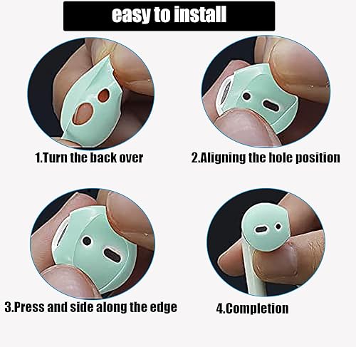 Miniatura 12 de 2 pares de ganchos para las orejas para AirPods, accesorios compatibles con auriculares AirPods 2 y AirPods 1 o EarPods, puntas de Airpod, ganchos