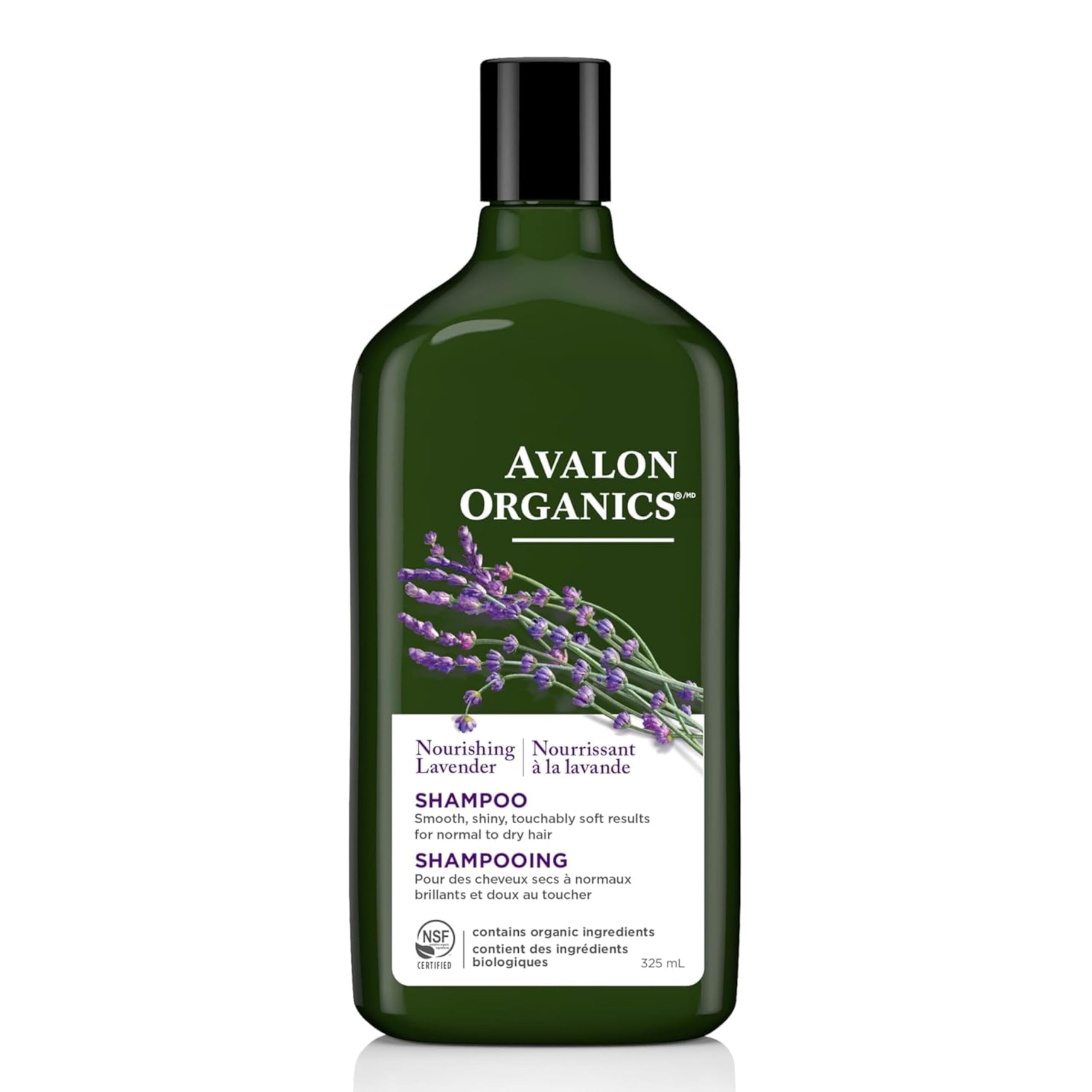 Avalon Organics Revitalizing Lavender Shampoo, For Smooth, Shiny, Touchably Soft Hair For Normal To Dry Hair, 11 Fluid Ounces