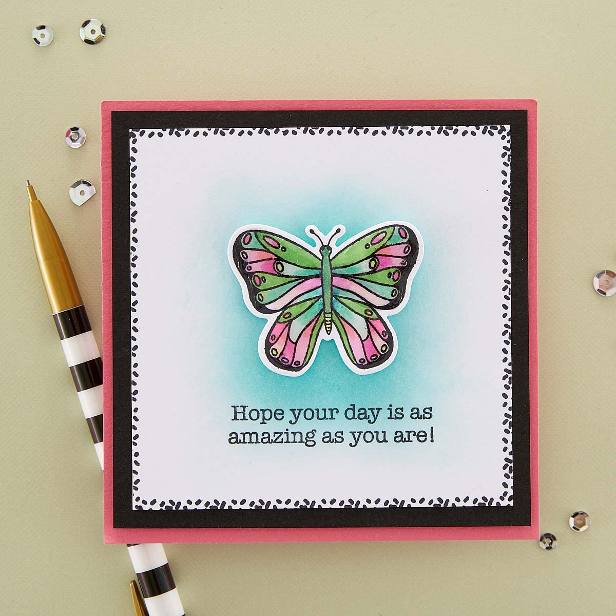 Spellbinders Butterfly Kisses Etched Dies for Coordinating Stamps Set ...
