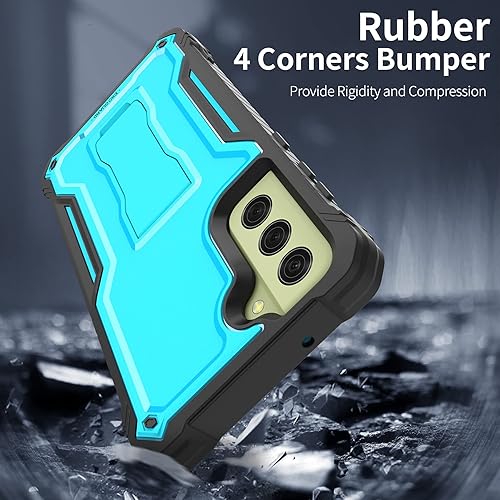 Miniatura 5 de ExoGuard Funda para Samsung Galaxy S21 FE, funda de goma a prueba de golpes de cuerpo completo con protector de pantalla de vidrio templado y