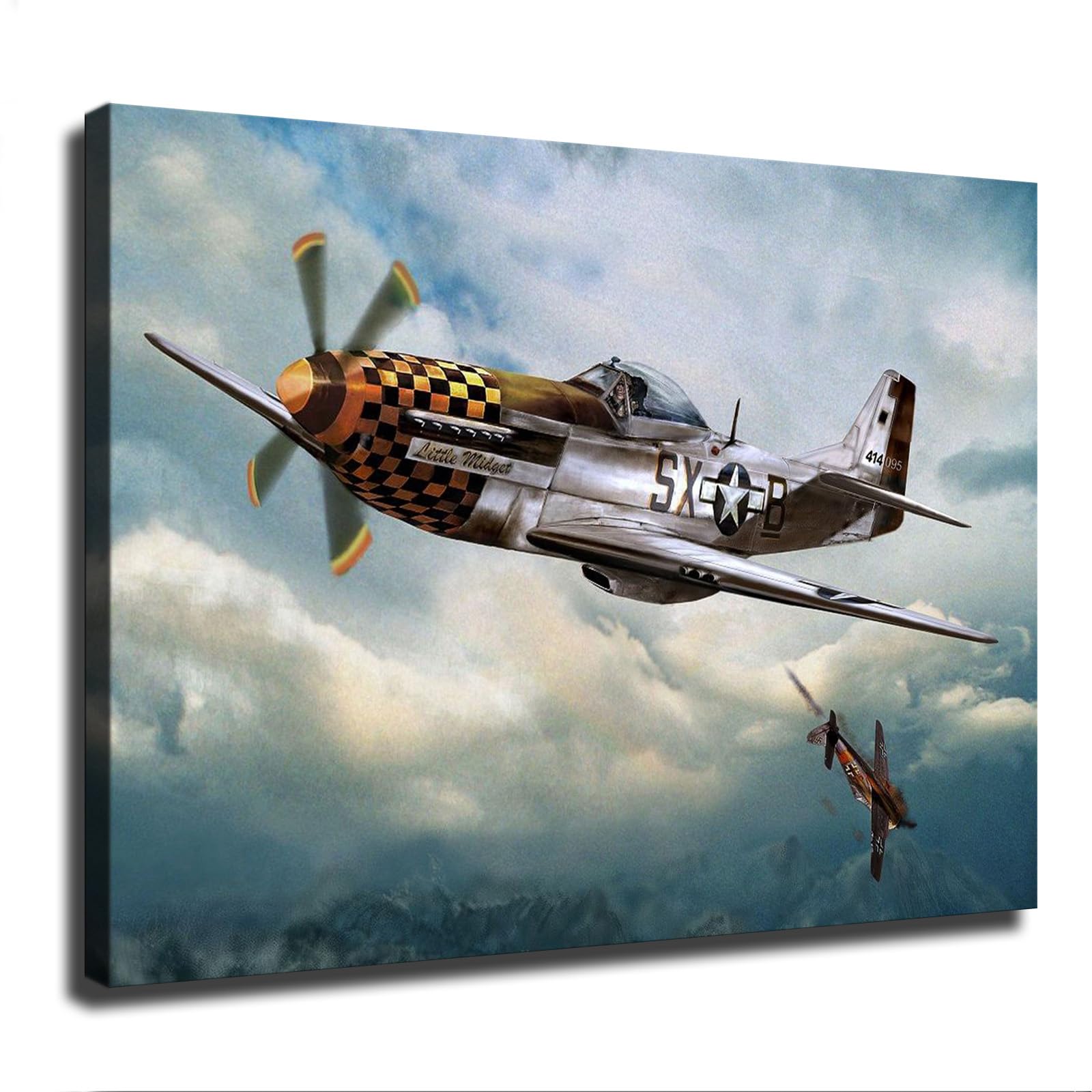 P 51 Mustang Aviation Artwork — free download
