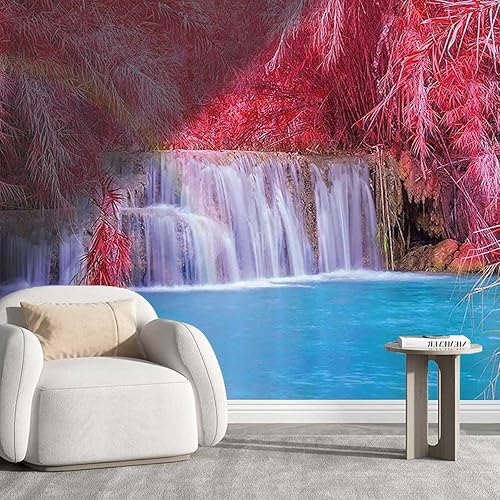Miniatura 1 de YANFENQI Peel AMD Stick Wallpaper Waterfall Decor Papel Tapiz para Cocina Wall Decor Laundry Room Easy to Remove (W) 31.5" X(H) 24"