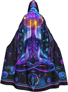 Hooded Cloak Halloween Costume Cosplay Long Cape for Men and Women