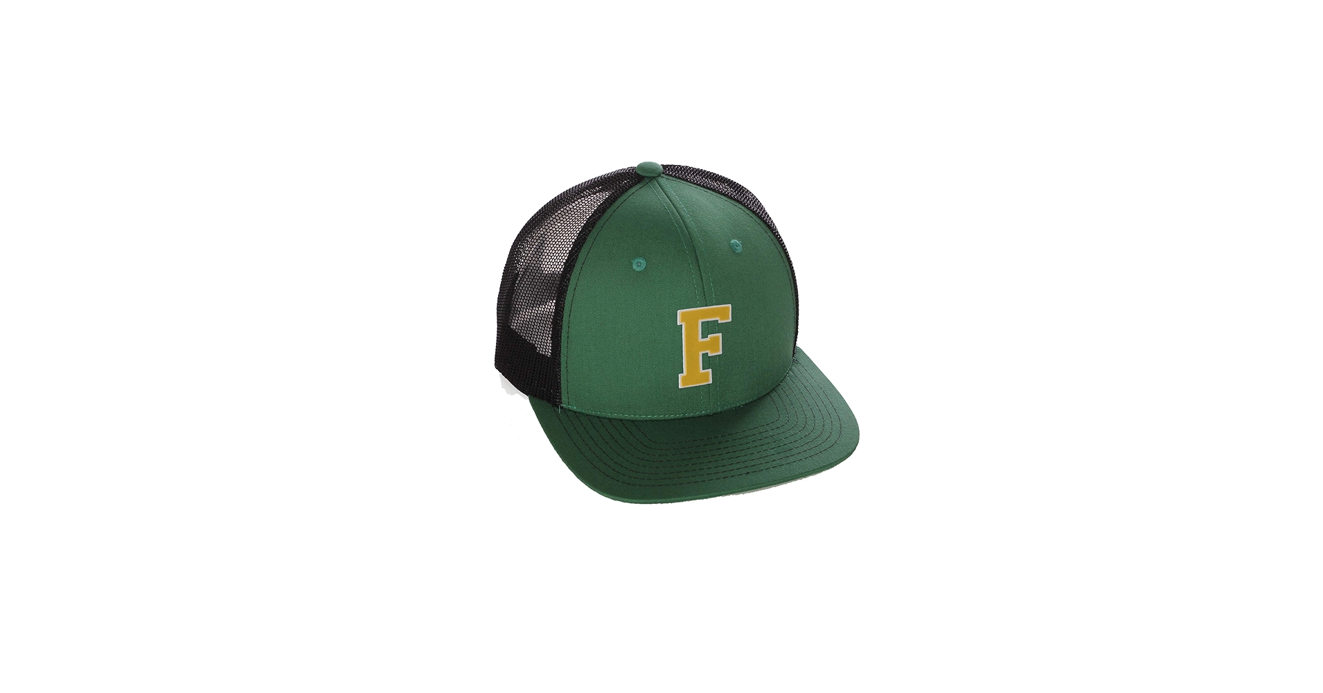 Structured Trucker Mesh Hat Custom Colors Letter F Initial