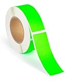 250pcs Neon Green Rectangle Sticker Label Roll, 1x3 Labels for Inventory, Color Code Labels, Organization Stickers, 250/roll