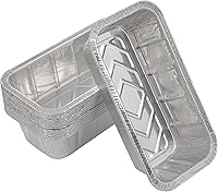 Waytiffer 25 Pack 2Lb Heavy Duty Disposable Aluminum Foil Loaf Pans - 8.5x4.5x2.5" Standard Size for Bread, Cakes & Meatloaf