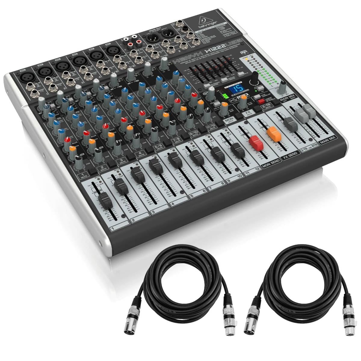 Behringer XENYX X1222USB Mixer front view
