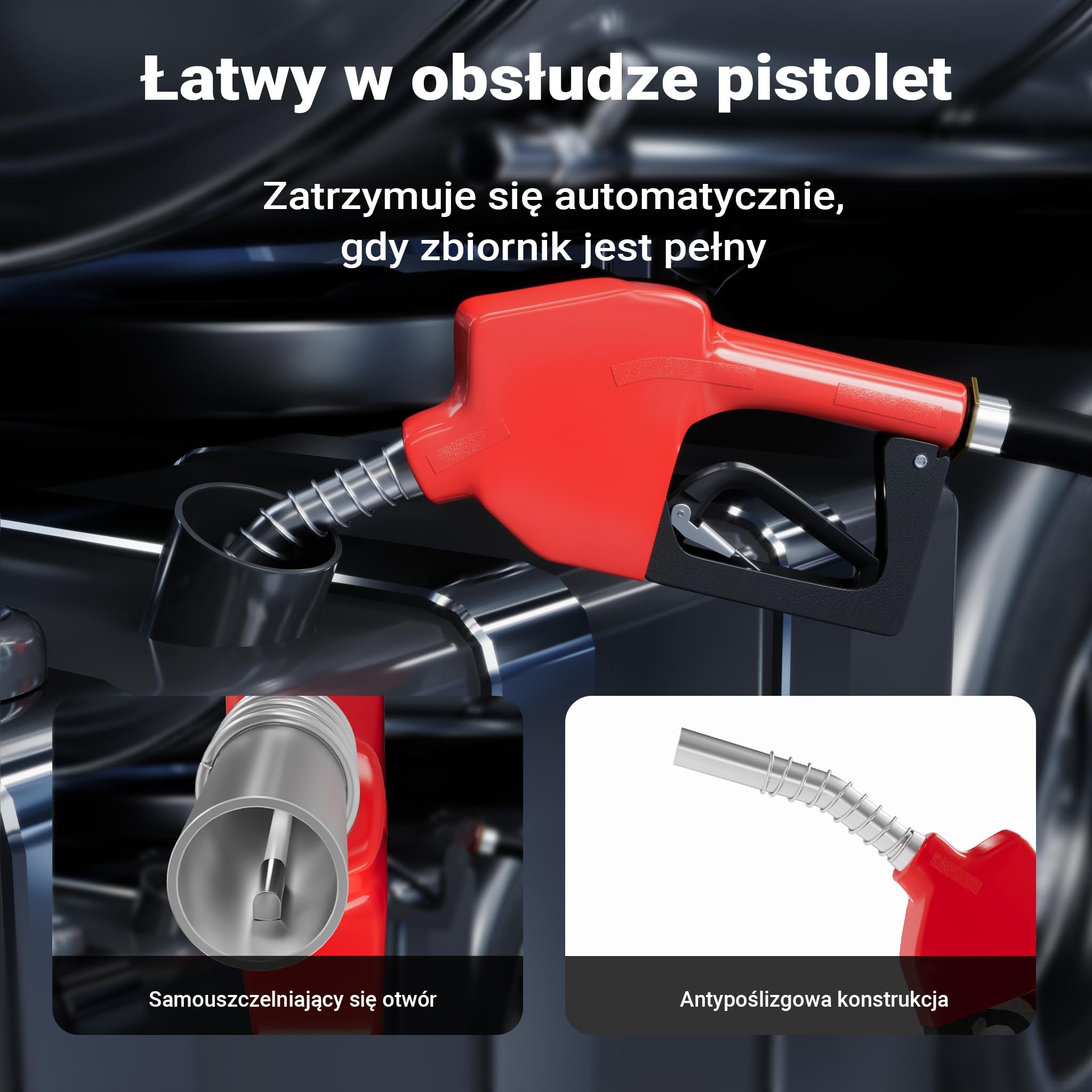 Wiltec Przenośny zbiornik paliwa 120 l z pompą do paliwa 40 l/min 12 V i pistoletem, mobilny zestaw na kołach na olej napędowy diesel