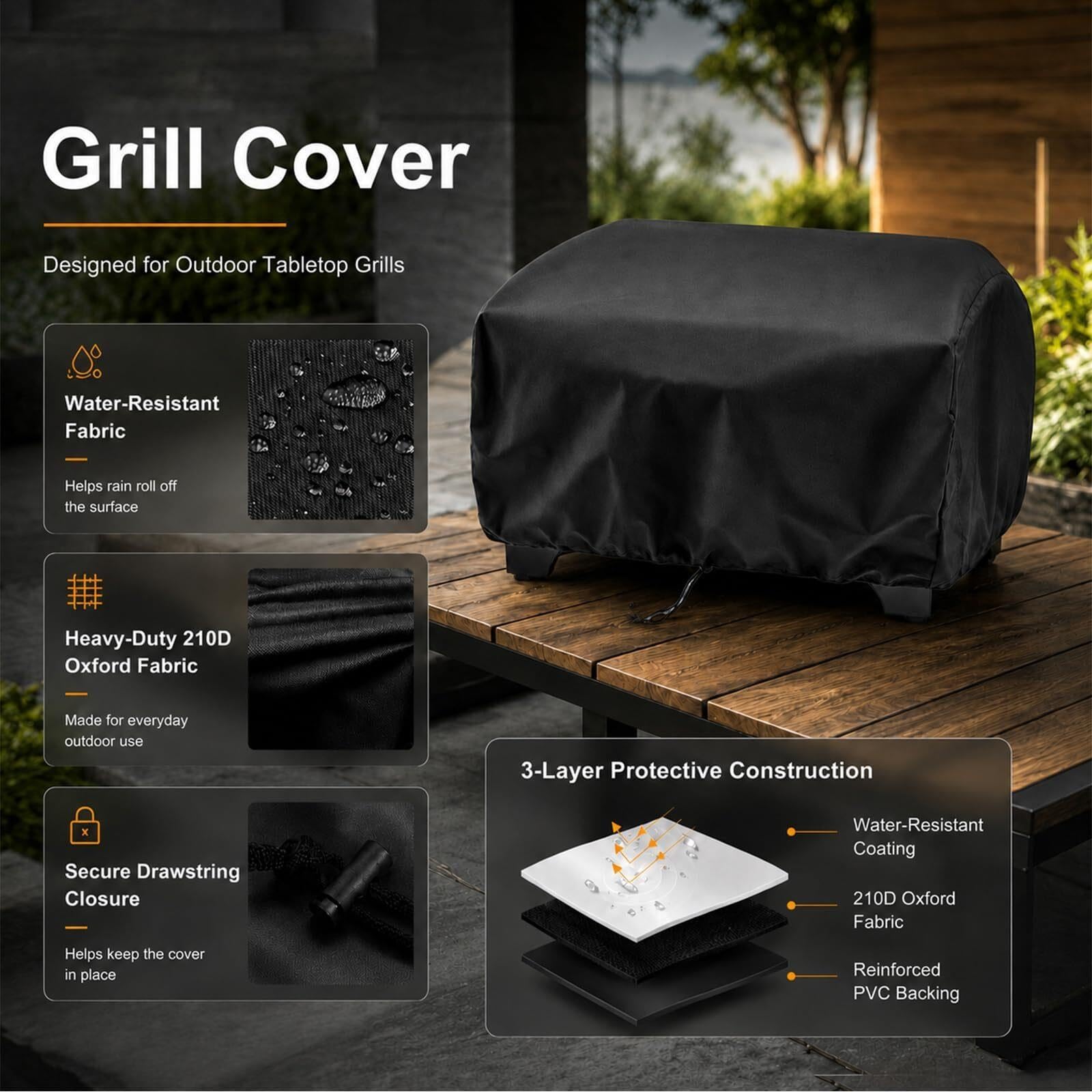 Pokrowiec na Grill Stołowy dla Grilla 2-Palnikowego 820-0270