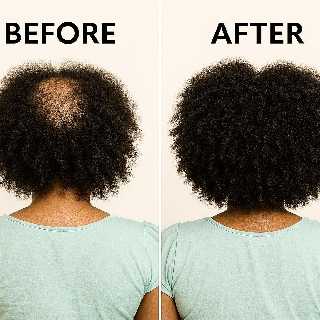 Natural Hair Growth Oil – 2 Fl Oz / 60 mL,Castor, Argan, Coconut & Jojoba Blend,Nourishes, Strengthens & Adds Shine