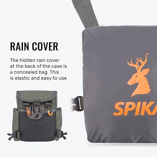 Miniatura 4 de SPIKA Binocular Arnés Pecho Pack, Bino Case con Telémetro Impermeable Bolsa para Caza