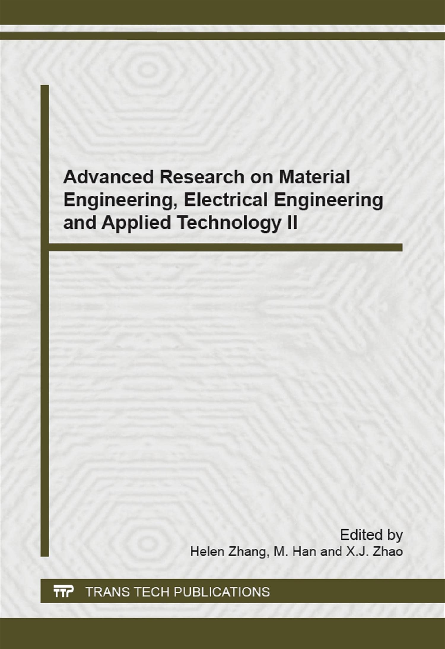 Buy Advanced Research on Material Engineering, Electrical Engineering and Applied Technology II: Selected, Peer Reviewed Papers from the 2014 2nd International Conference on Insulating Materials, Material Application and Electrical Engineering (Maee 2014), July 26-27, 2014, Nanjing, China — BookShops.in