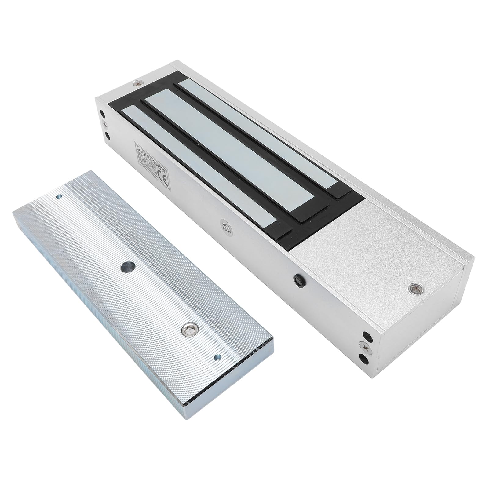 Jiawu Elektryczny Zamek Magnetyczny, Siła Trzymania 1200 Funtów, Zamek Elektromagnetyczny w Trybie NC 12 V, System Kontroli Dostępu do Pojedynczych Drzwi, Konstrukcja ze Stopu Aluminium do Drzwi ze