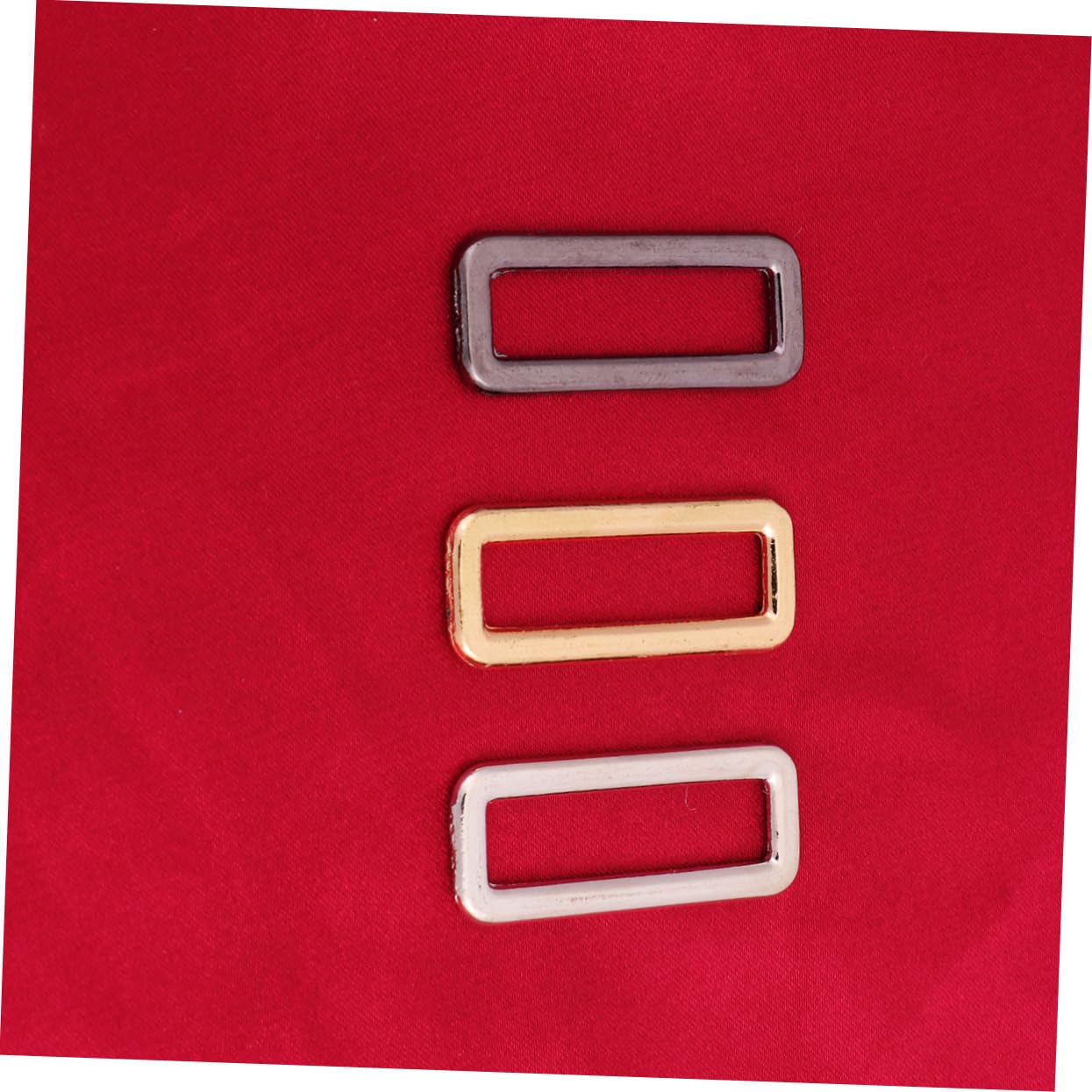 Tofficu 90piezas Hebillas De Metal Cuadradas Para Accesorios De Bolsas Reemplazo De Botones Para y Tienda