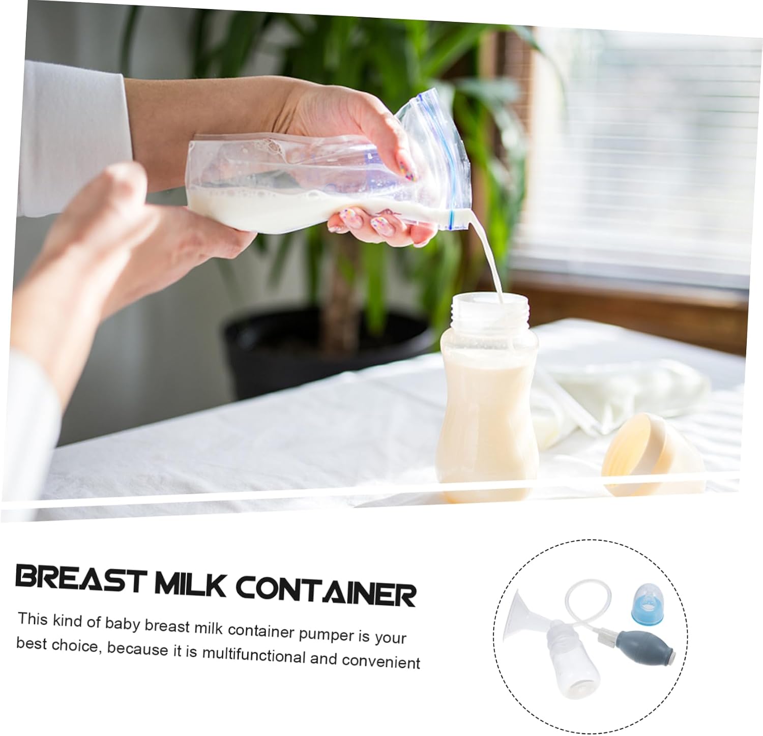 Handheld Manual Breast Pump for Moms Simple and Portable Breast Milk Extractor for Indoor and Outdoor Use Easy to Operate 1 Set