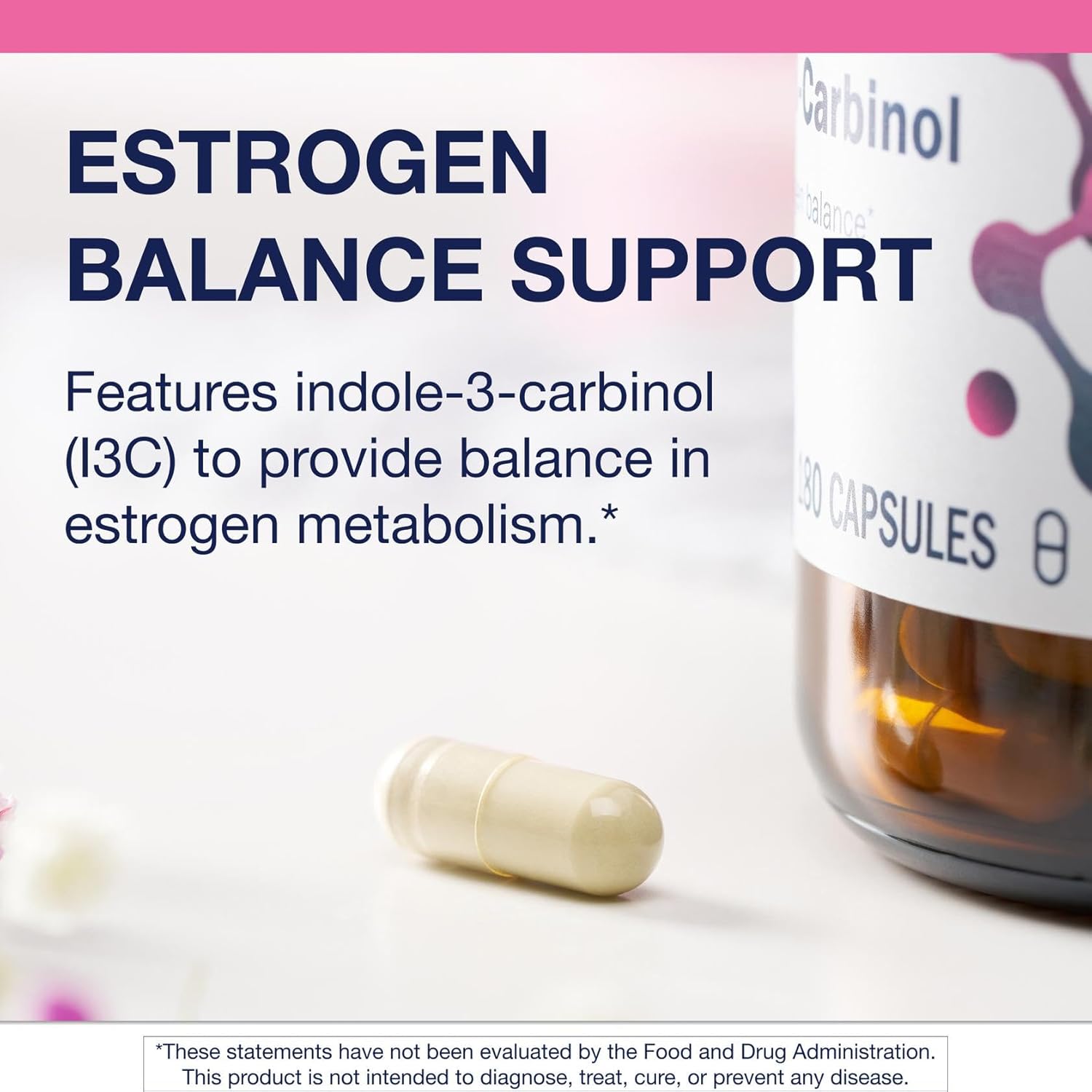 Metagenics Meta Indole-3-Carbinol Supplement - Supports Estrogen Hormone Balance, Antioxidant & Liver Health* - Non-GMO, Gluten-Free, Vegan - GMP Certified Facility - 180 Capsules