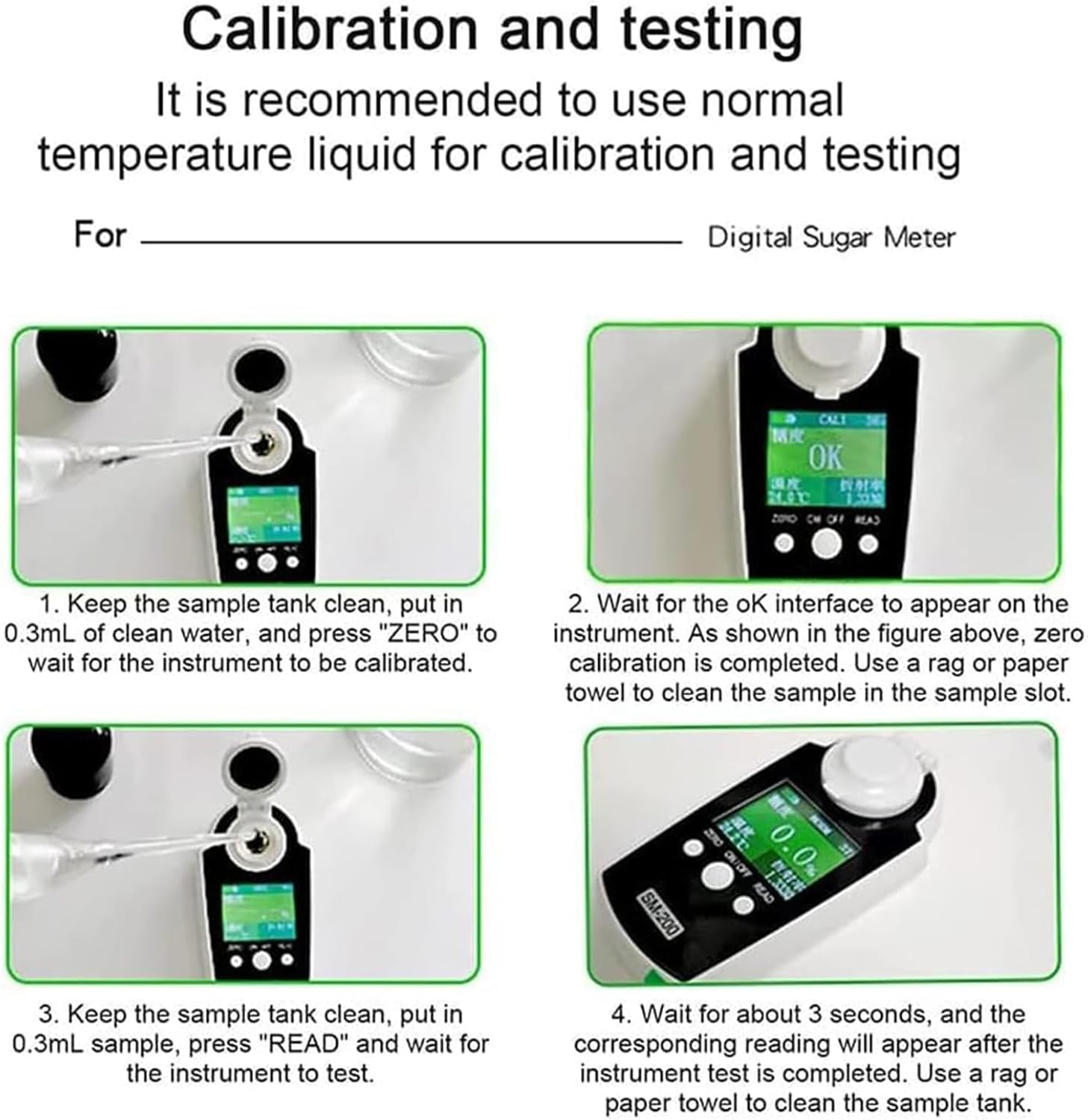 Handheld Brix Refractometer, 0-58% Portable Digital Refractometer with LCD Back-Light Screen, 3s Fast Measurement, for Beverage/Fruit Juice