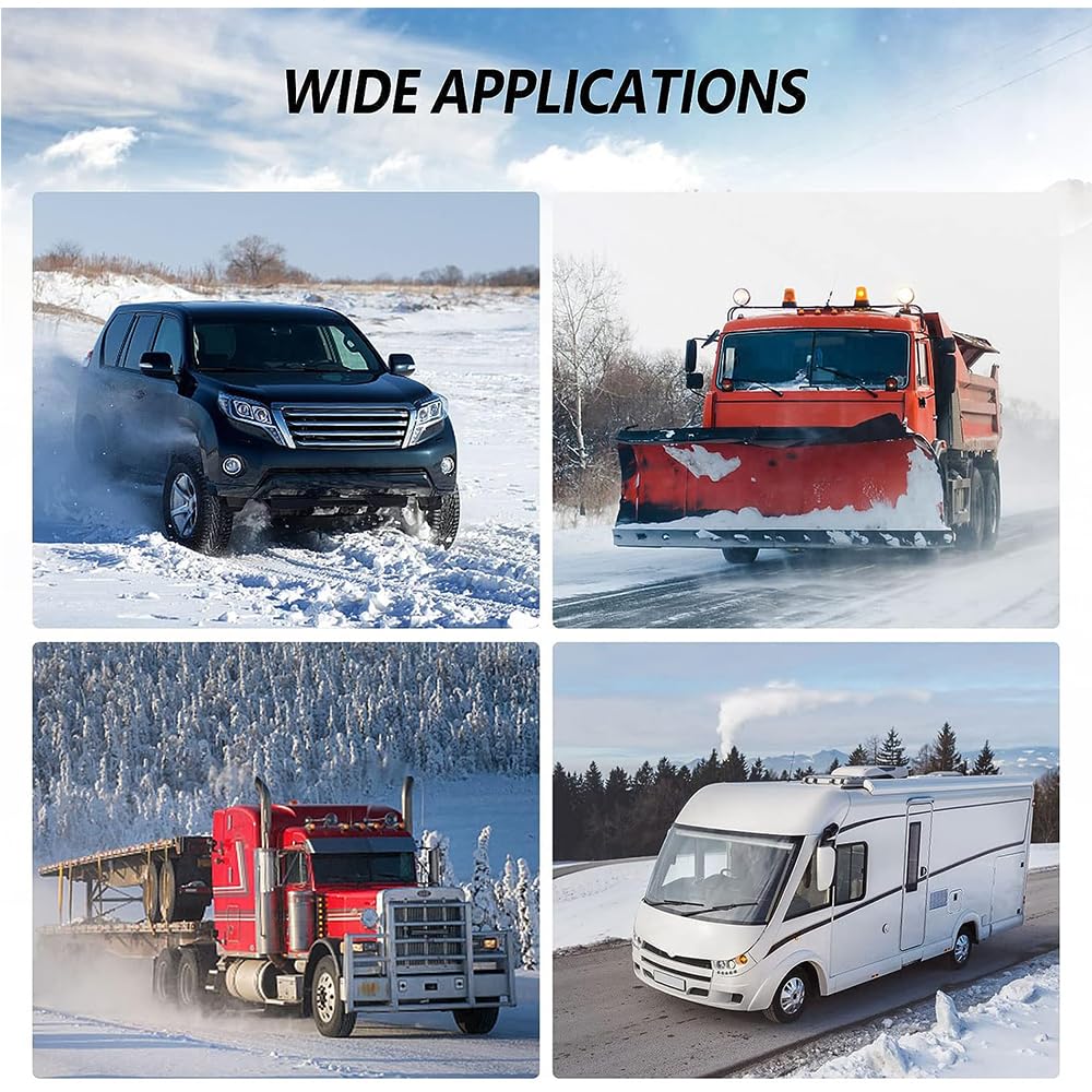 Riscaldatore d'Aria Diesel 8KW A 4 Fori con Termostato LCD del Serbatoio 5L E Telecomando, per Camion, Camper, Barca,12v