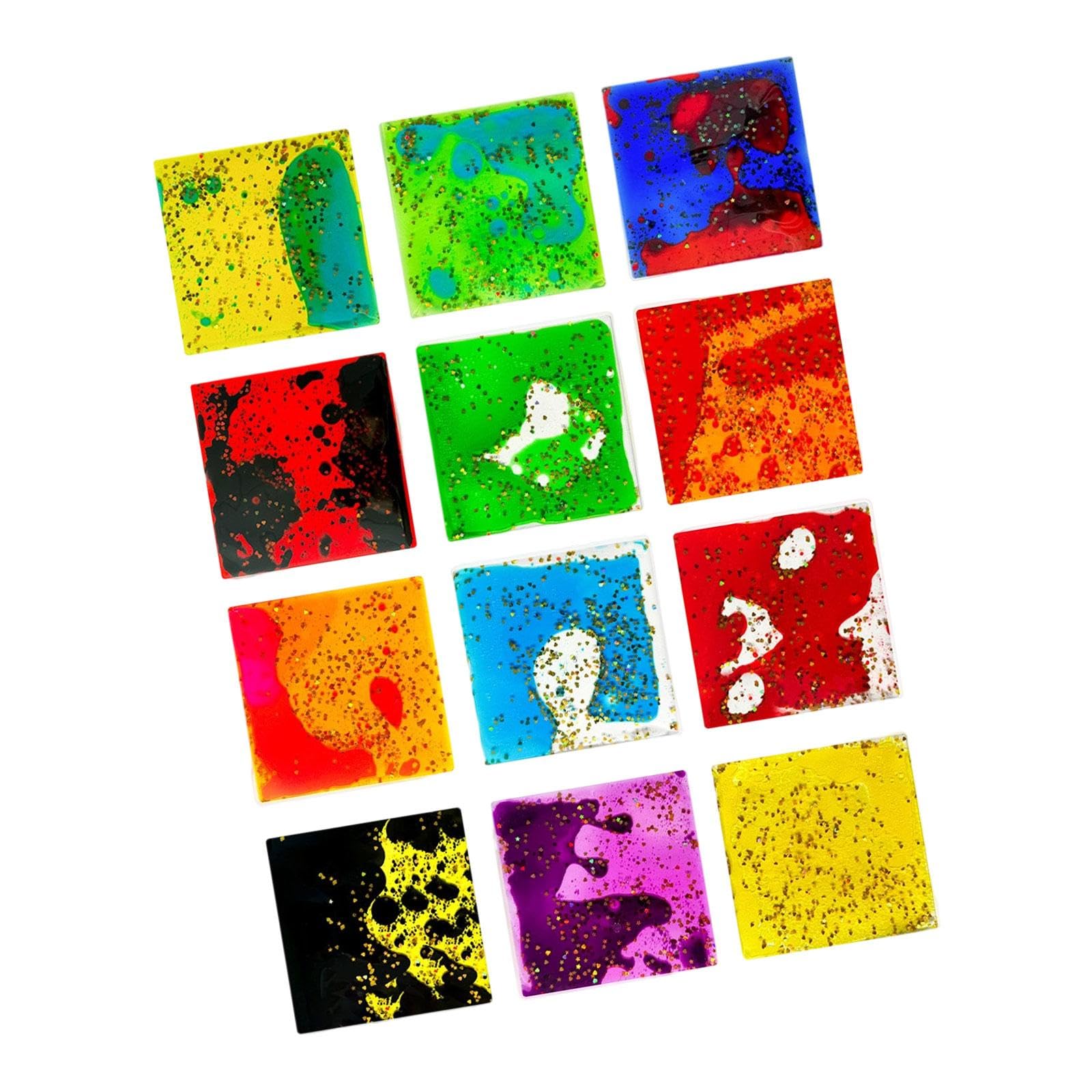 12 Pezzi Giocattoli Educativi con Gel Sensoriale Giocattoli Calmanti per Bambini Ideali per Apprendimento E Divertimento Adatti per Scuola E, Piazza