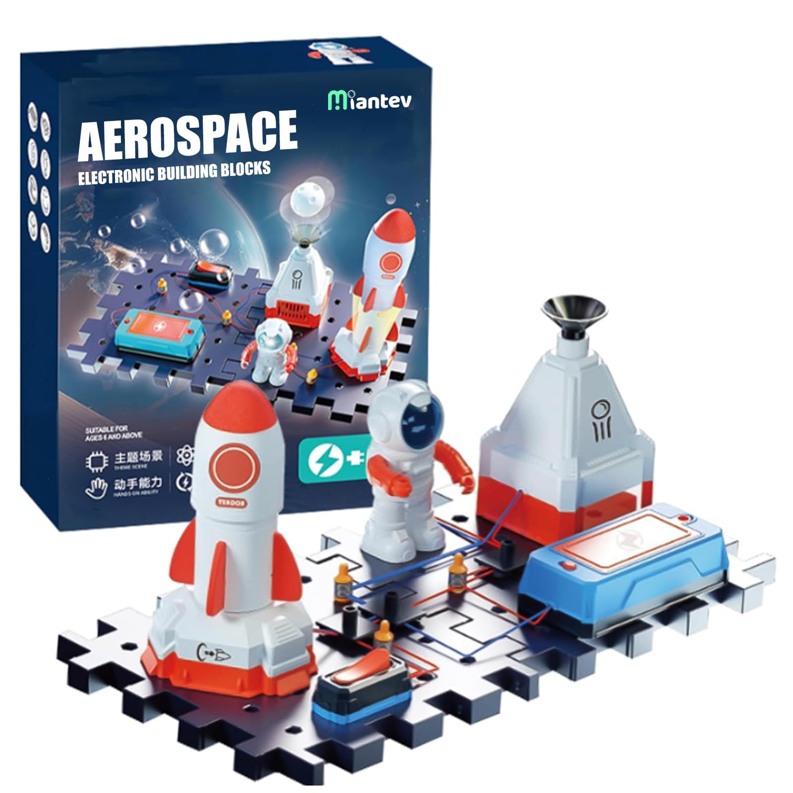 STEAM Electronic Kit, Circuits for Kids Age 8-12, Jr. Kids Circuit Board Building Kit with 25+ Circuits Parts