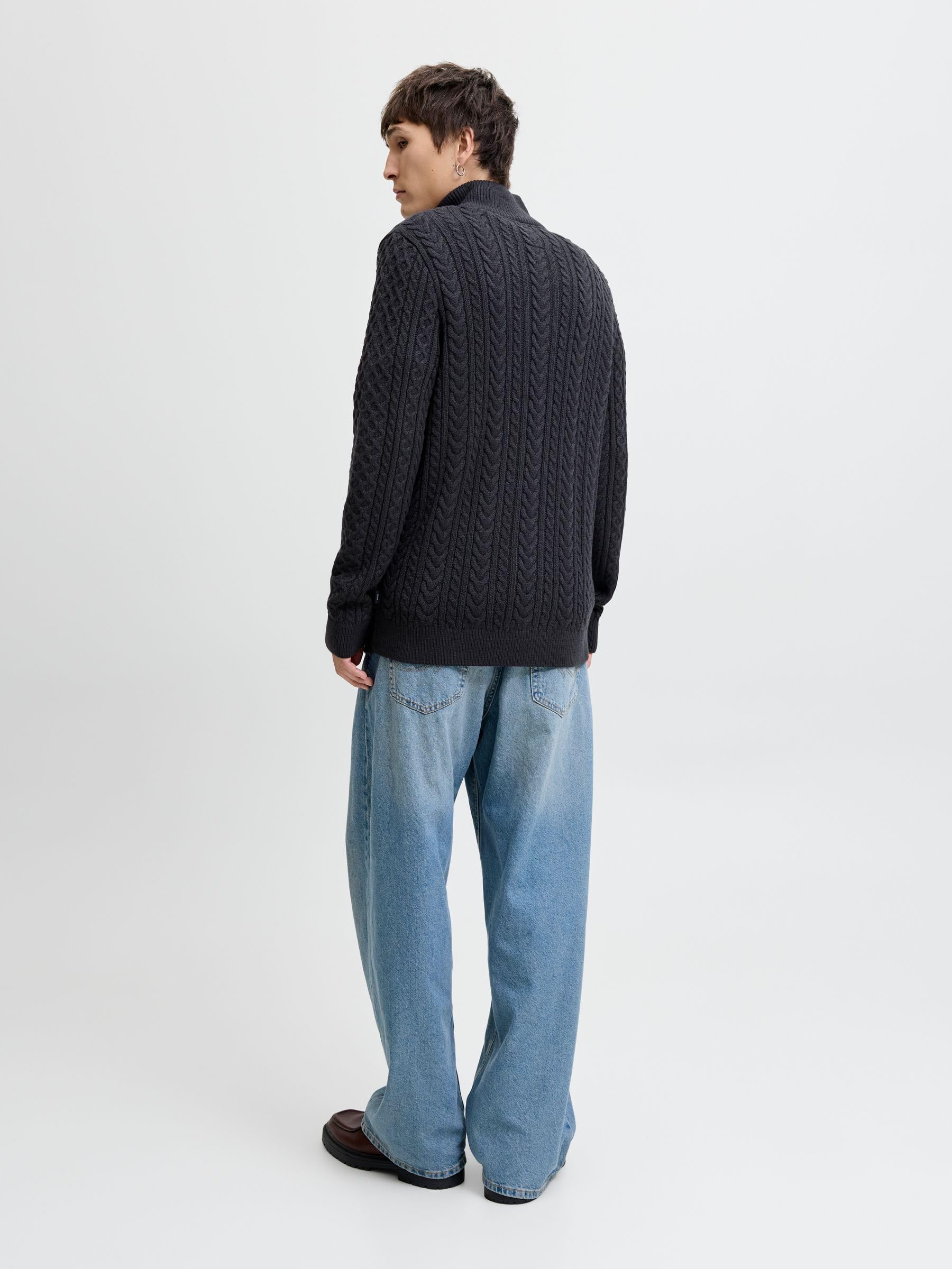 JACK & JONES Male Sweatshirt mit halbem Reißverschluss Sweatshirt mit halbem Reißverschluss