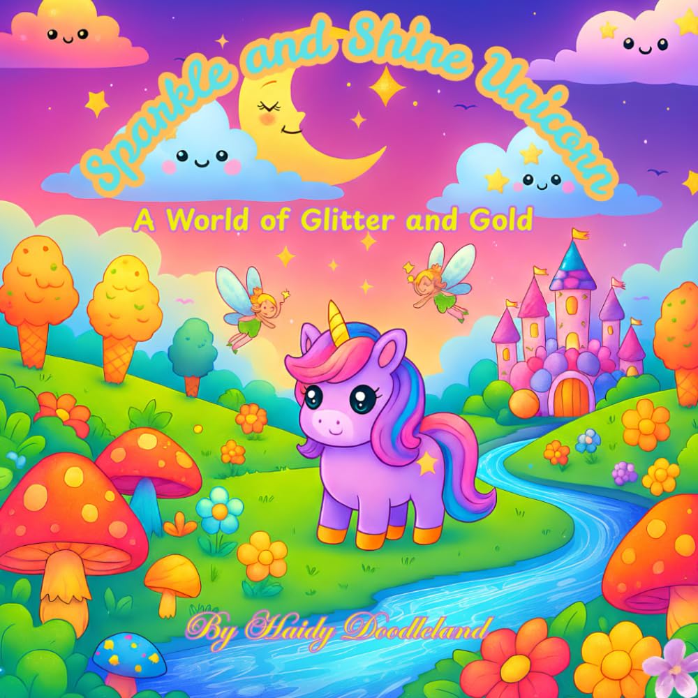 Sparkle And Shine Unicorn: A World Of Glitter And Gold