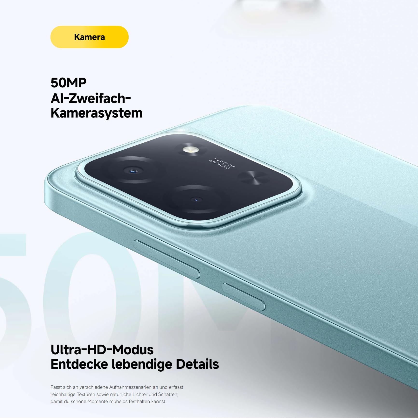 XIAOMI Poco C85, Smartphone 8+256GB, Handy mit Android, 6,9" 120Hz Display 7,99mm Design, MediaTek Helio G81-Ultra Octa-Core, 50MP AI-Zweifach-Kamera, 6000mAh, Schwarzn