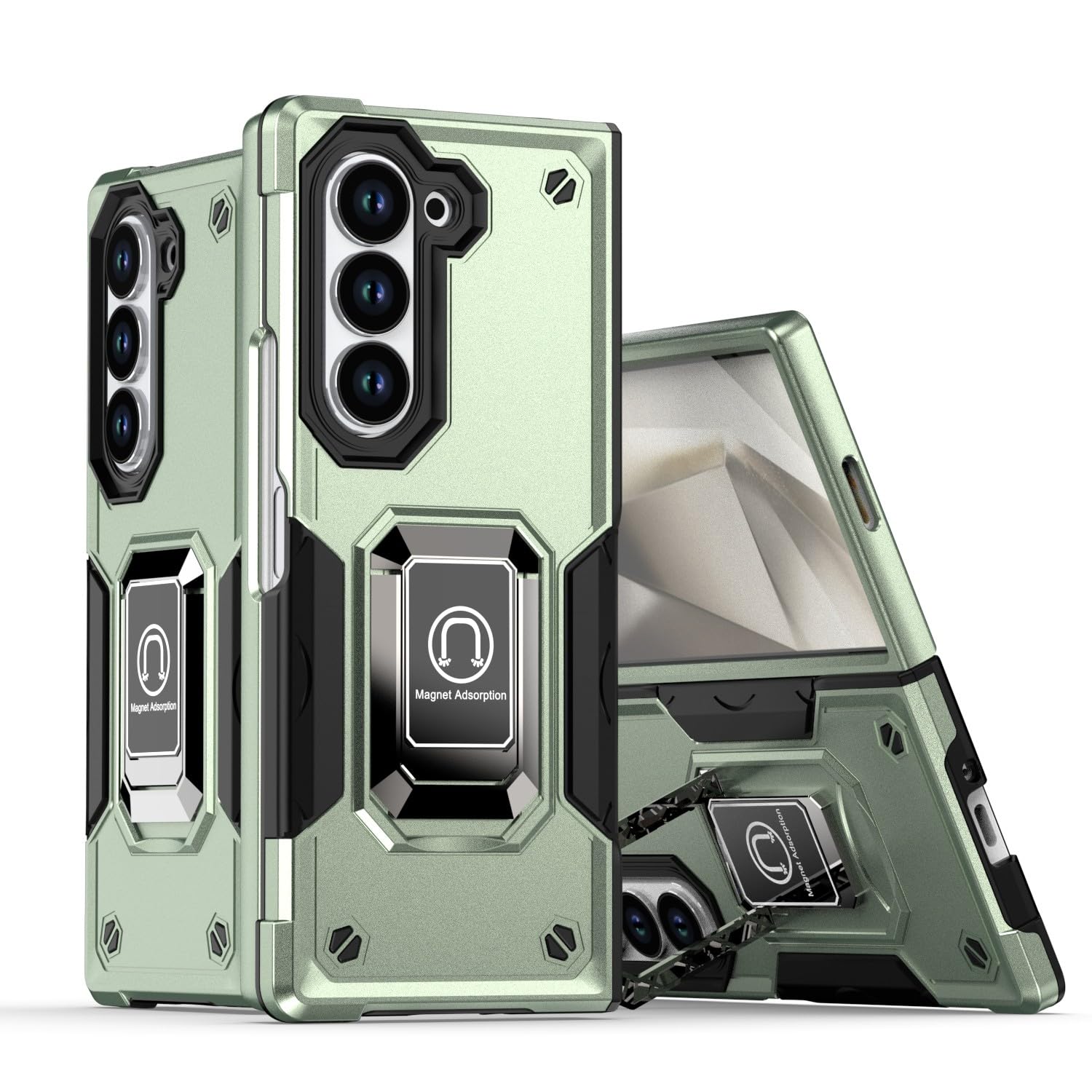 Coque Samsung Z Fold 4 vert silicone idéale pour visionner vos vidéos
