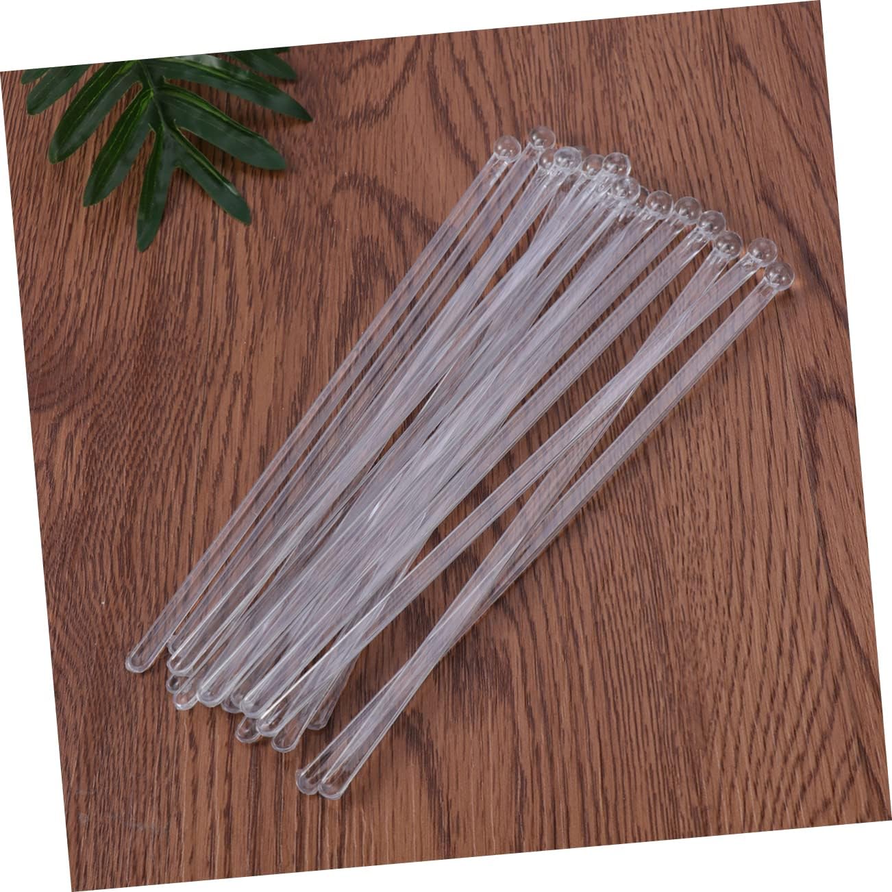 Plastic round Head Swizzle Sticks 100Pcs for Cocktail Drinks