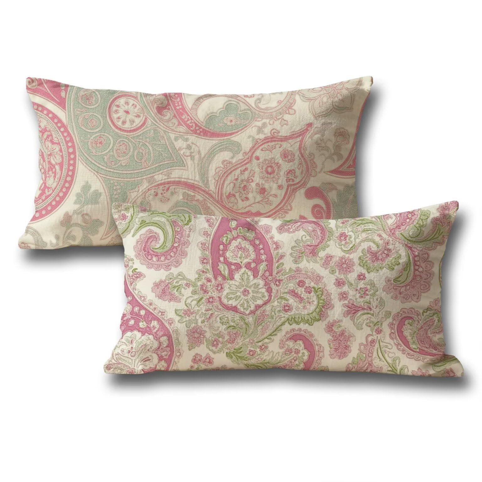 Housse de coussin rose 40x80 pour sublimer la décoration d'automne de votre salon