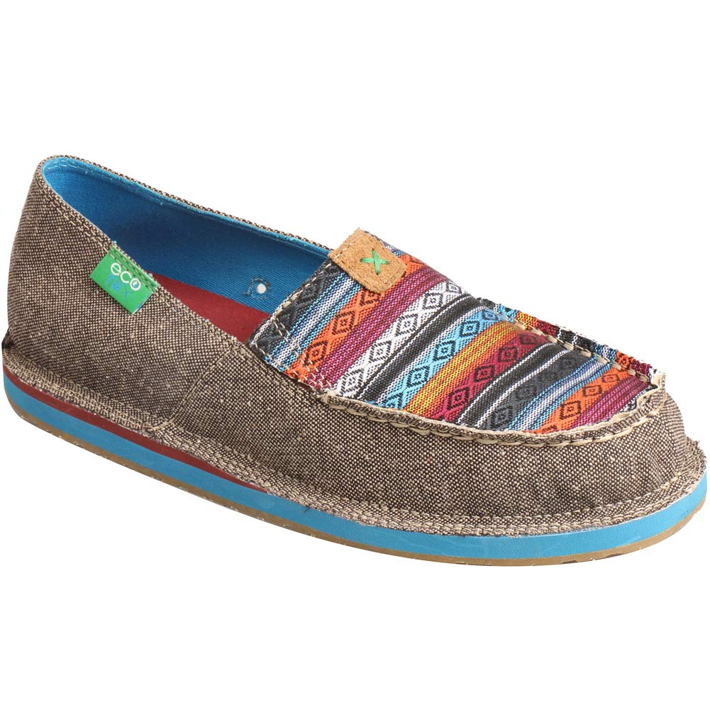 Twisted X Women's ECO D Toe Driving Mocs Lightweight Casual Loafers - Dust/Multi - Review, Price and Buying Guide