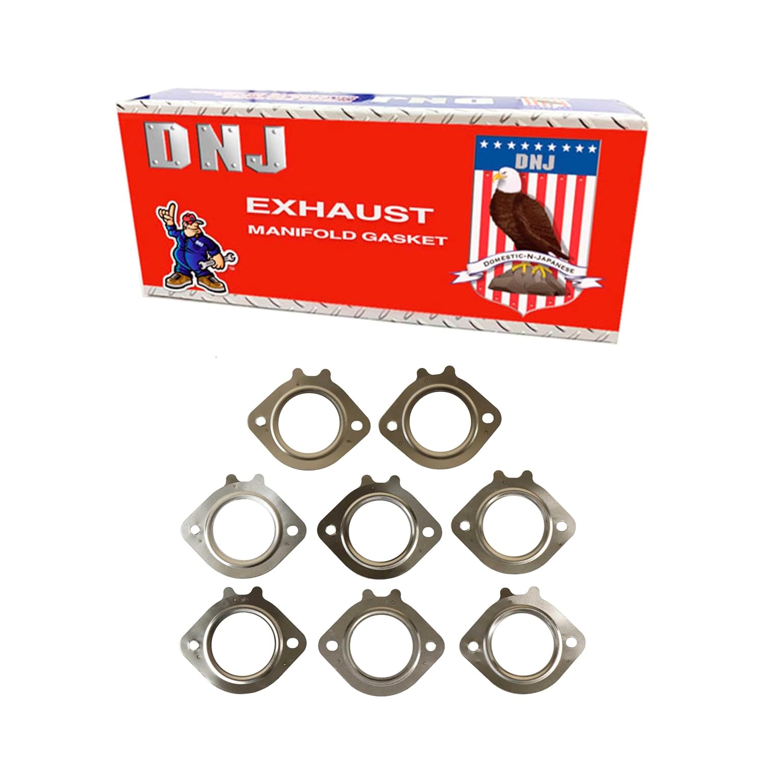 DNJ EG4364 Exhaust Manifold Gasket Set for 1998-2011 Mercedes-Benz C43 AMG, C55 AMG, CL500 4.3L-5.5L V8 24V SOHC 4266cc