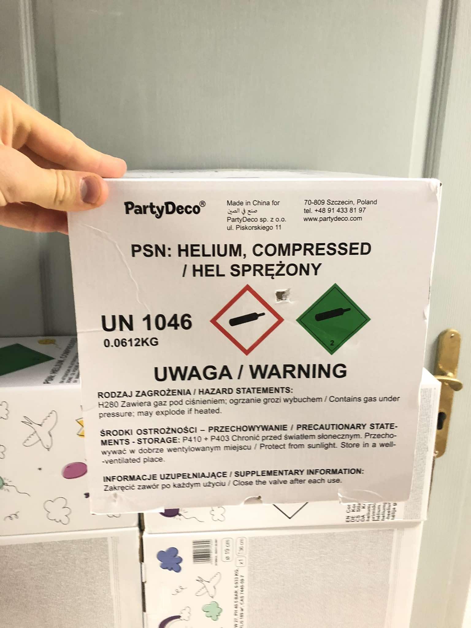 Heliumgasflasche für Ballons - Helium Balloon Gas zum Aufblasen von Latex- und Folienballons - Ballongas Helium für bis zu 50 Luftballons (Rosa, 0,36 m³)