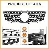 Vista 3 de Rejilla Compatible para Mercedes Benz W164 ML Parrilla ML320 ML350 ML500 ML550 Parachoques Rejilla 2005 2006 2007 2008 (NEGRO)