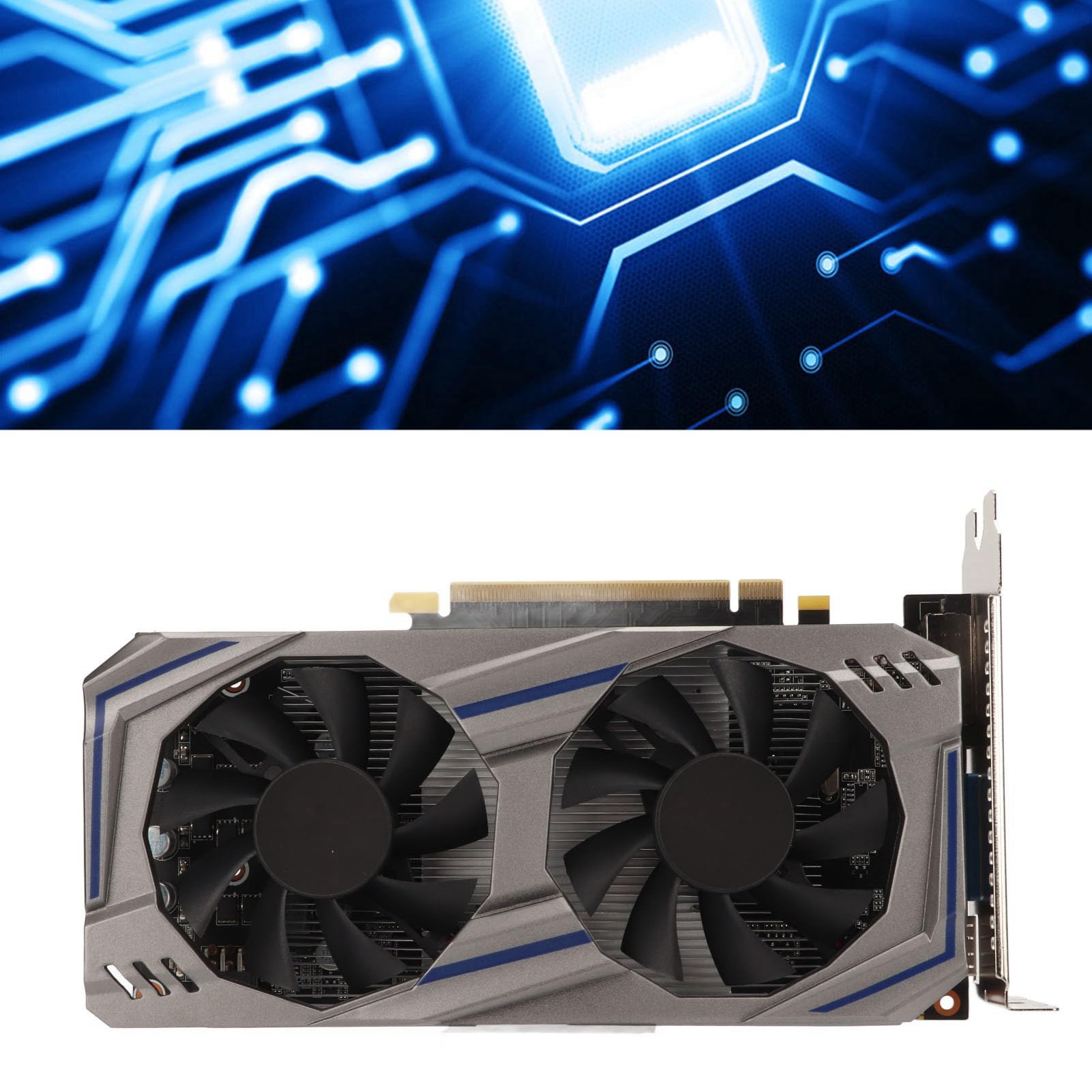 Carte Graphique GTX550Ti 8 Go, Carte de Jeu Discrète 128 Bits 8 Go avec Double Ventilateur, PCI Express2.0, Port HDMI VGA DVI, Carte Graphique de Bureau pour GDDR5