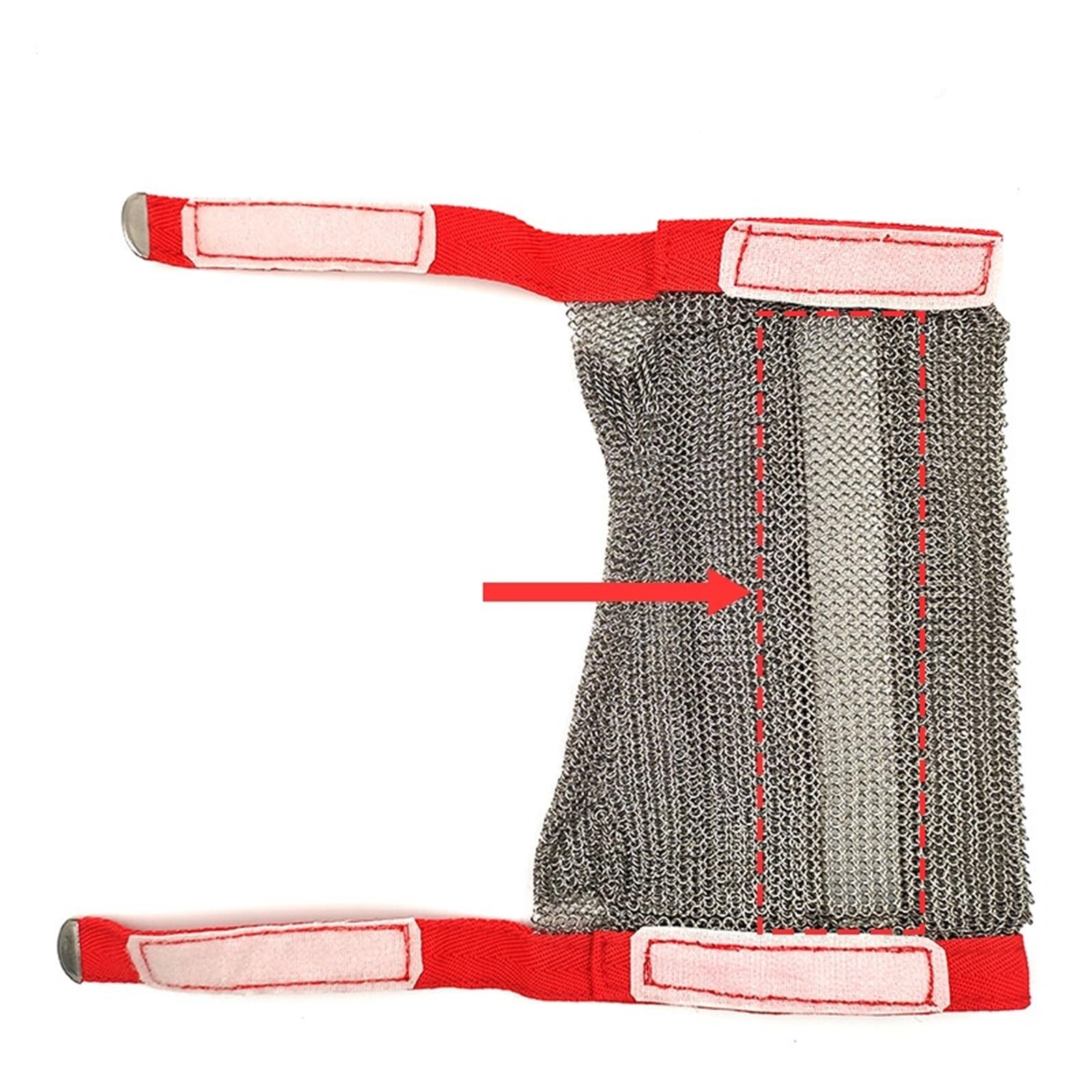 Brazaletes anticorte con anillos de acero, acero inoxidable 316, anticorte, antiexplosivos, autodefensa, seguridad y protección contra la violencia. para cortar