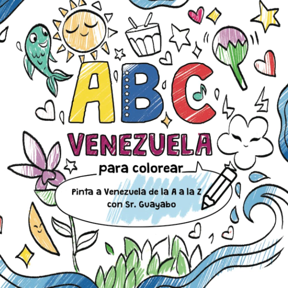 ABC Venezuela para colorear: Pinta a Venezuela de la A a la Z