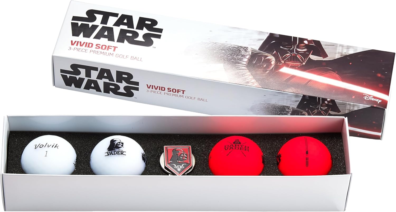 Volvik Golf Balls 2025 Model Darth VADOR Long 4BALL Pack Authentic