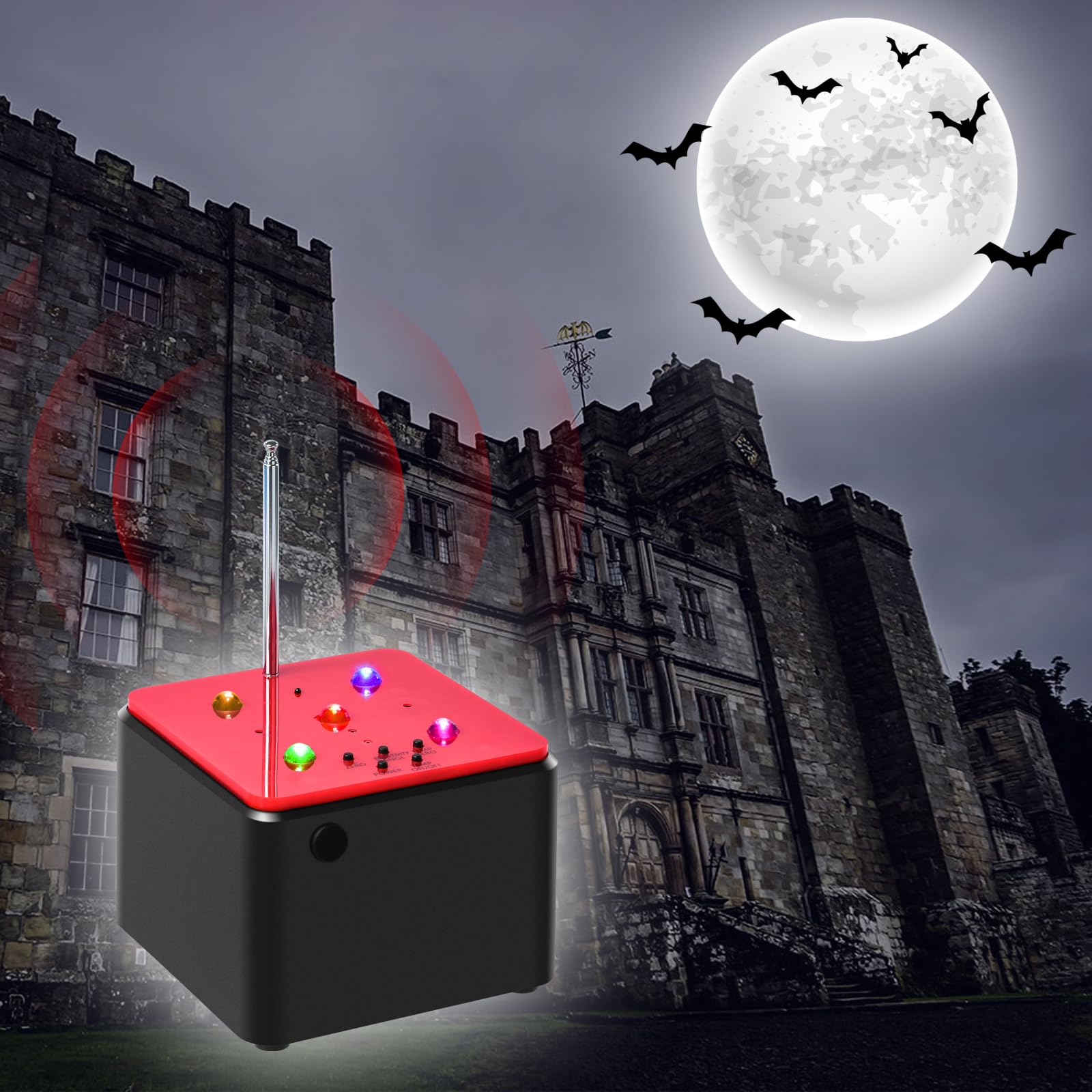 Equipo de caza de fantasmas, herramienta de equipo paranormal briidea con sensibilidad mejorada y detección de desviación de temperatura, lo que te lleva a experimentar las emocionantes actividades y