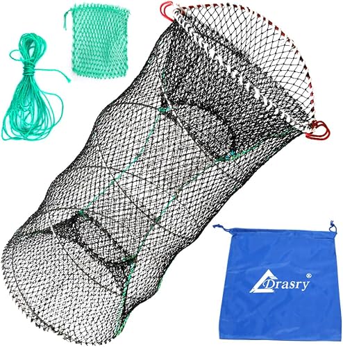 Drasry 1PCS 60*30cm (1cm Mesh) bait-trap, Black
