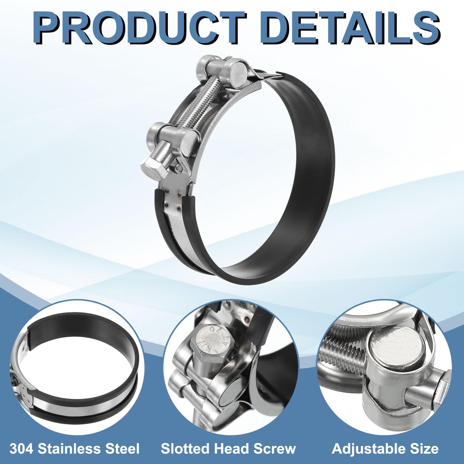 PATIKIL 98-103mm T-Bolt Hose Clamp - Image 3