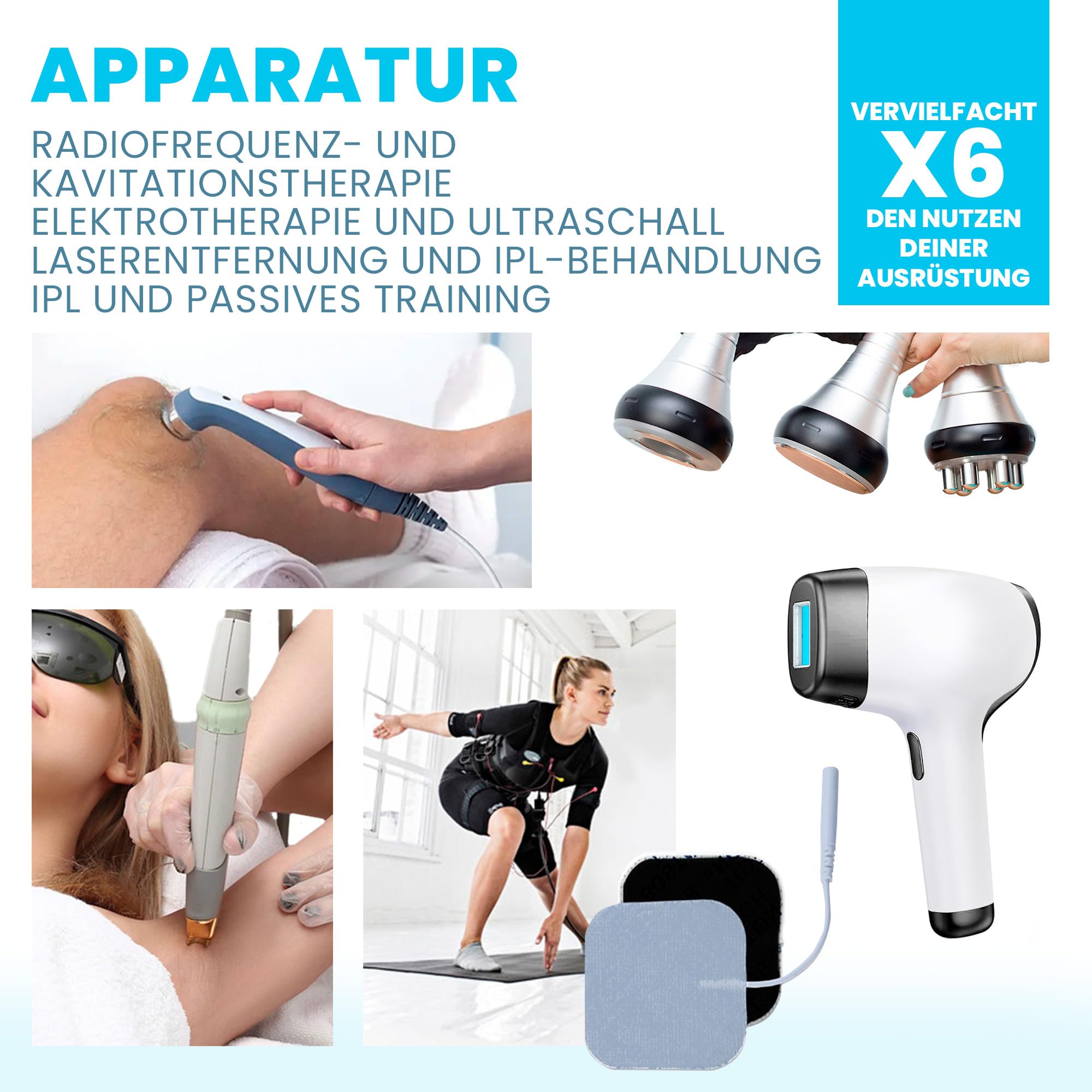 Elektroden Gel Leitfähiger für Professionelle Ästhetische Geräte: Radiofrequenz, Ultraschall, Elektroden, IPL, Laser Haarentfernung, IPL Geräte Haarentfernung - 5000 ml