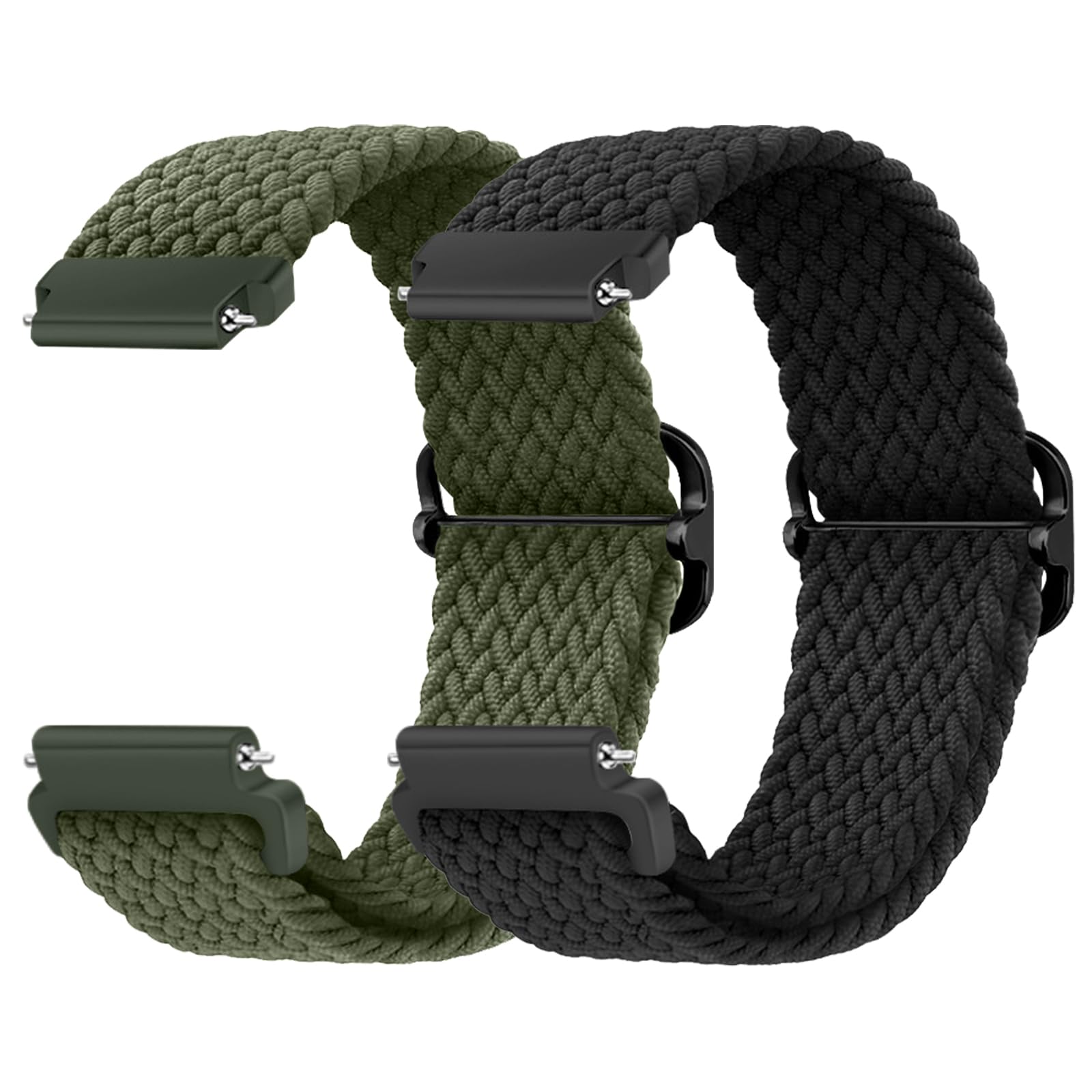 MaEiol 22mm Armband Nylon Geflochtenes für Huawei Watch GT 6 Pro/GT 6/GT 5 Pro/GT 5/4 46mm /Huawei Watch 5/4 46mm /Ultimate 2 / Garmin Venu 4/3 45mm / Garmin Forerunner 570 47mm /Forerunner 265/255