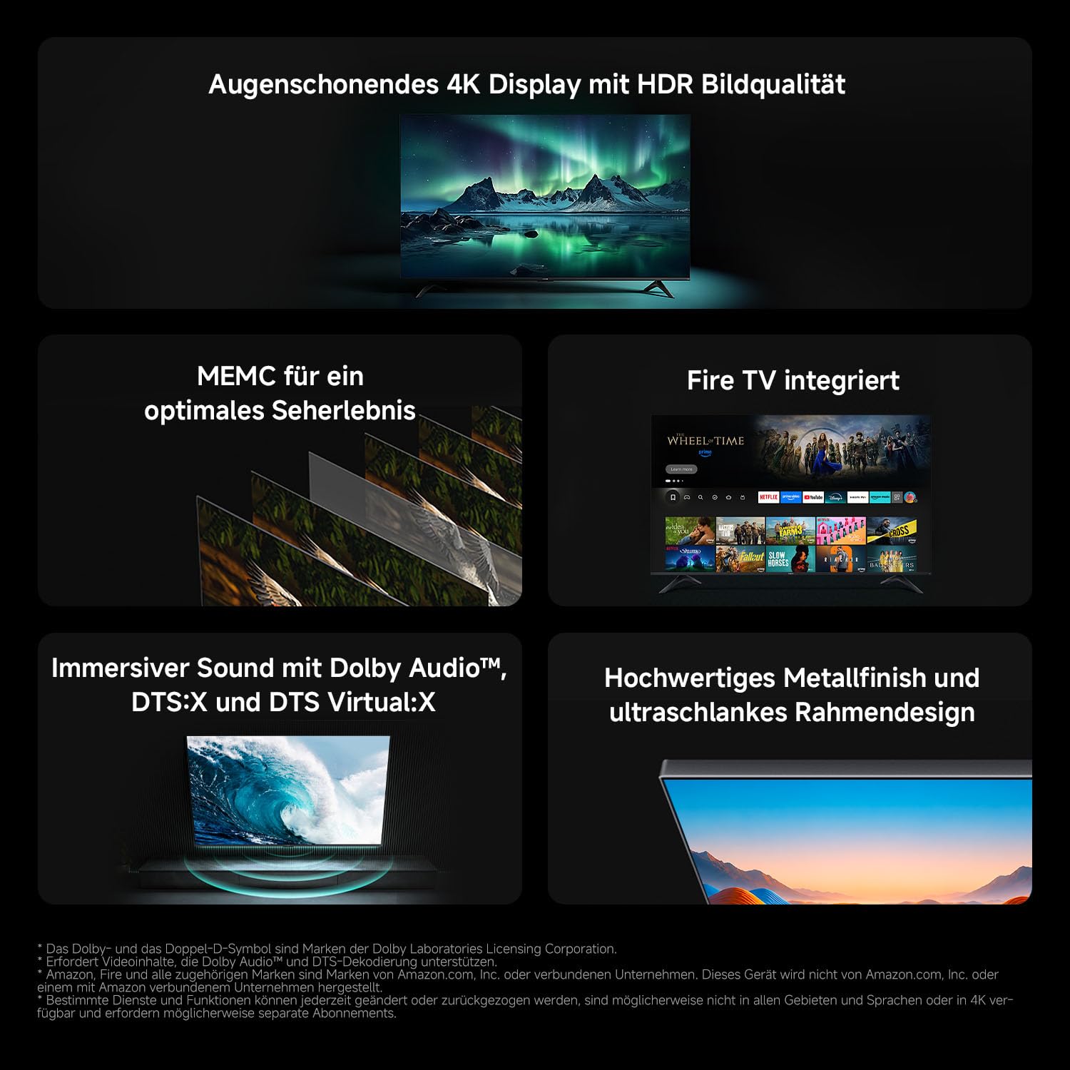 XIAOMI TV 43 Zoll 2026, 4K UHD, Smart TV, Fire OS8, HDR10, L43MB-FAVEU – Ansicht 2