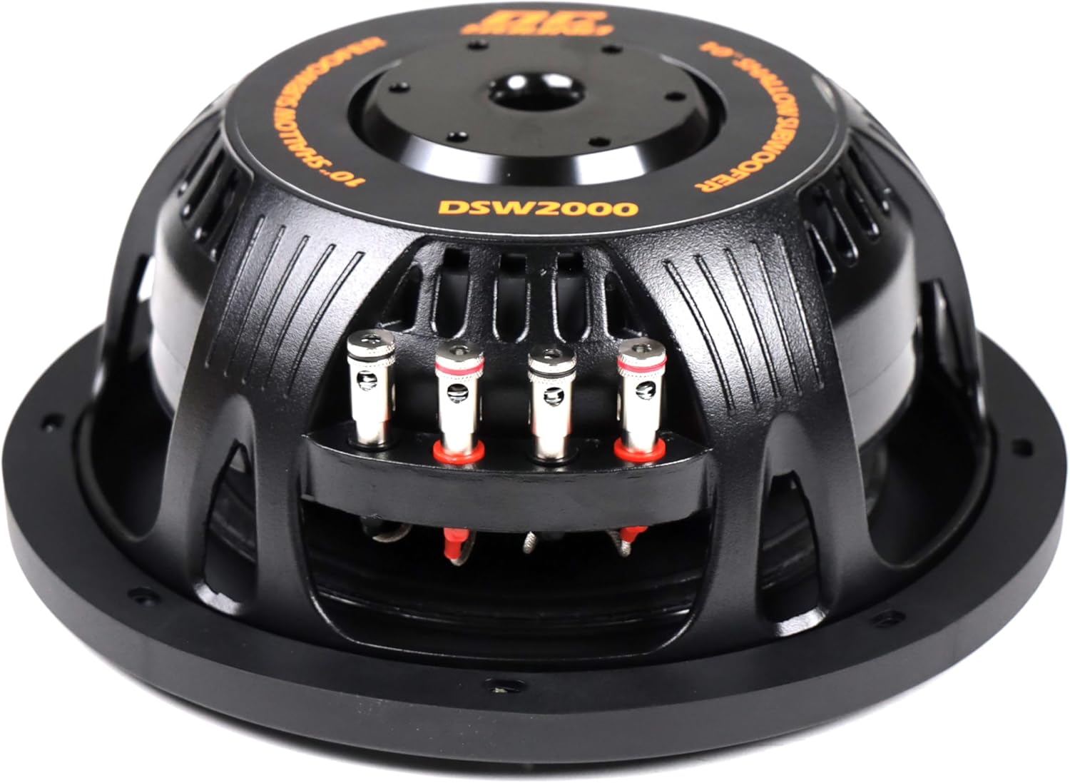 DSW2000 10" Shallow-Mount Fiber Glass Subwoofer 2000W DVC 4-Ohm